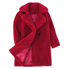 Manteau Croisé en Laine pour Fille