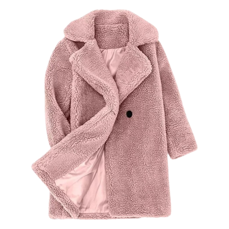 Manteau Croisé en Laine pour Fille