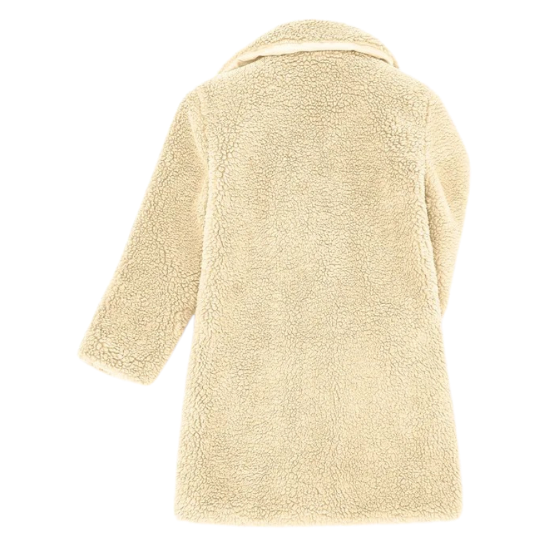 Manteau Croisé en Laine pour Fille