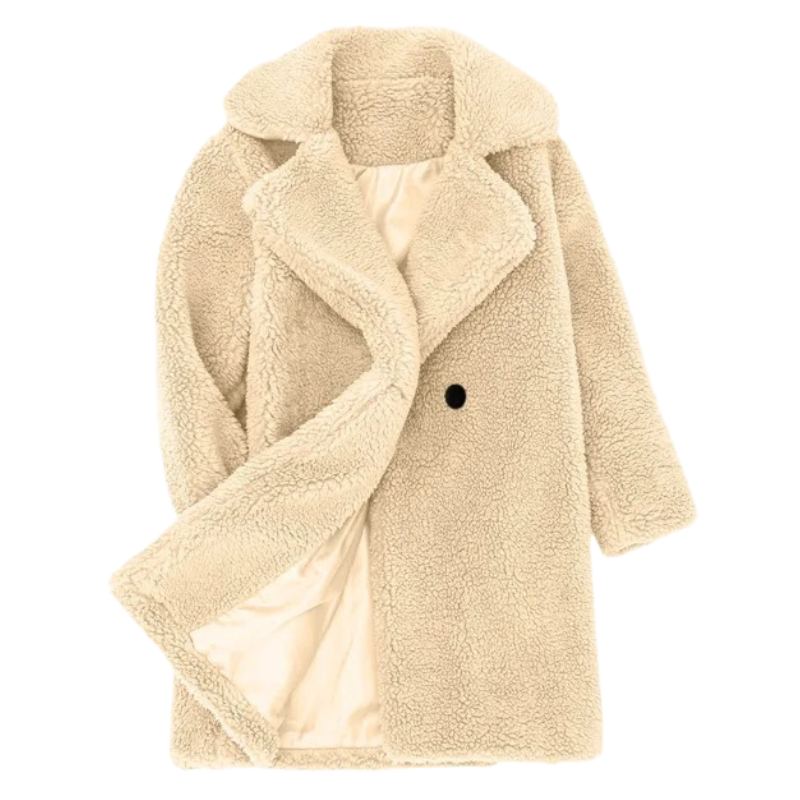Manteau Croisé en Laine pour Fille