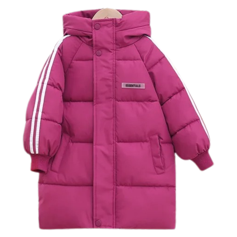 Manteau Enfant Croisé à Capuche