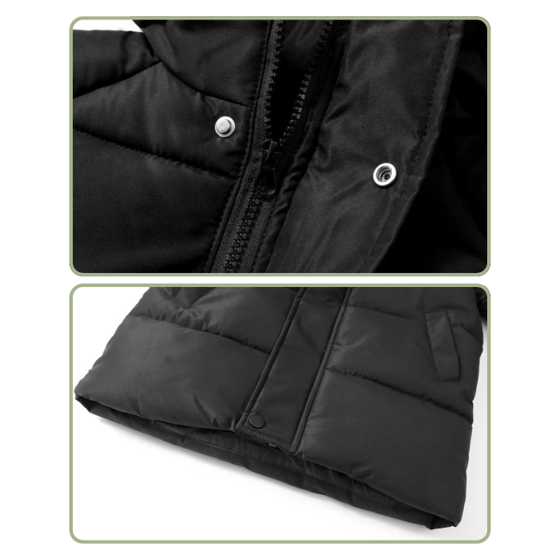 Manteau Enfant Croisé à Capuche