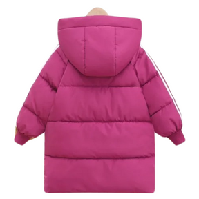 Manteau Enfant Croisé à Capuche