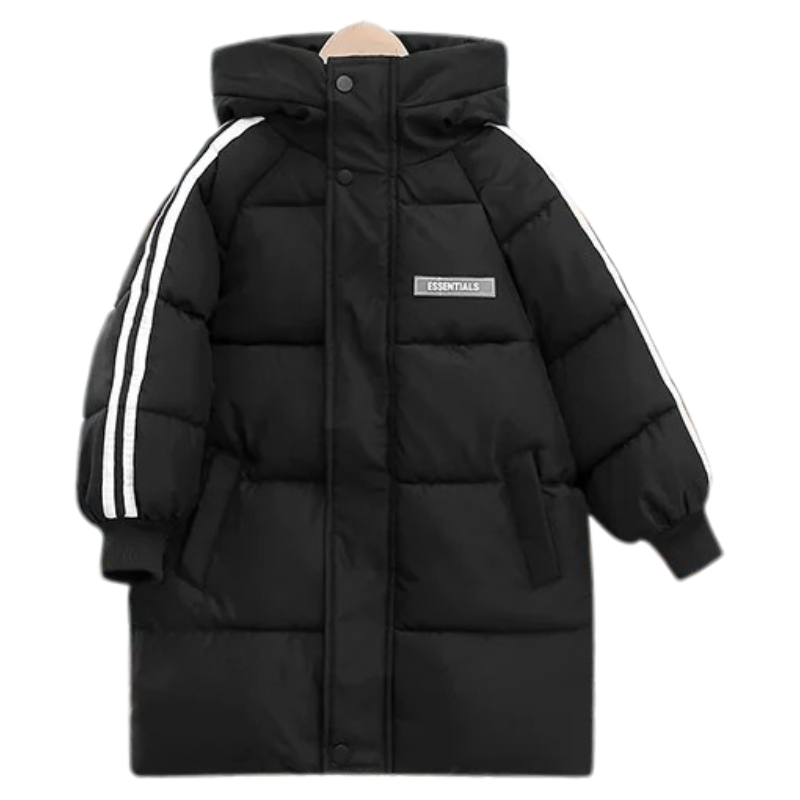 Manteau Enfant Croisé à Capuche