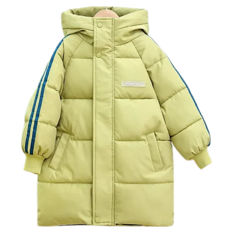 Manteau Enfant Croisé à Capuche