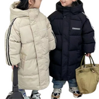 Manteau Enfant Croisé à Capuche