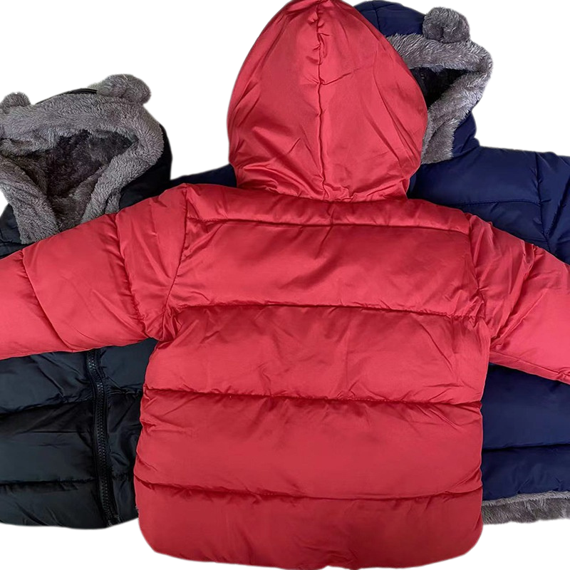 Manteau Enfant Doublé en Peluche avec Combinaison Incluse