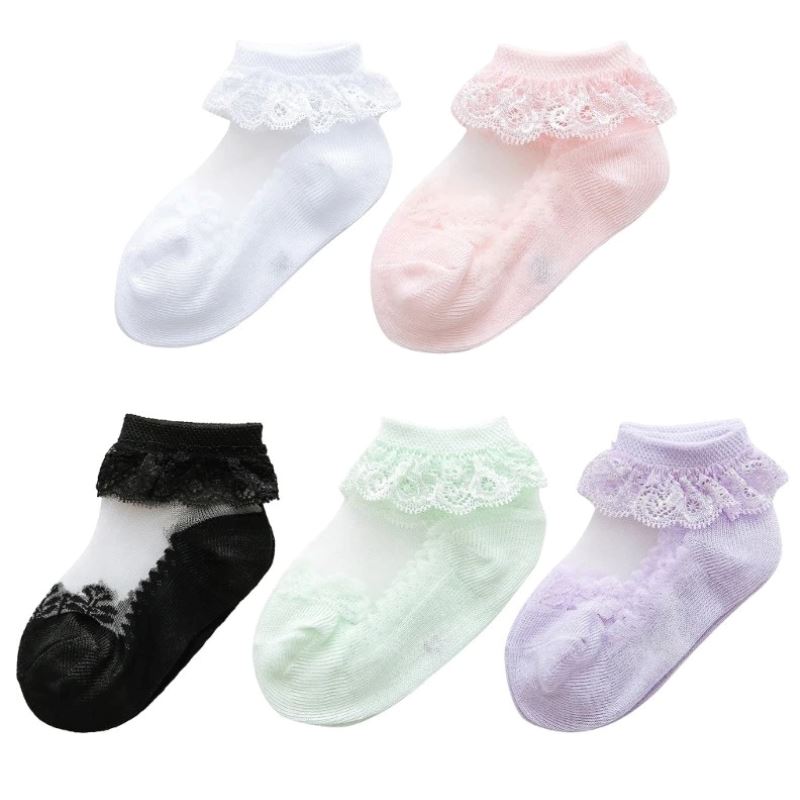 Chaussettes Bébé en Dentelle – Nouveau-Né Bambino