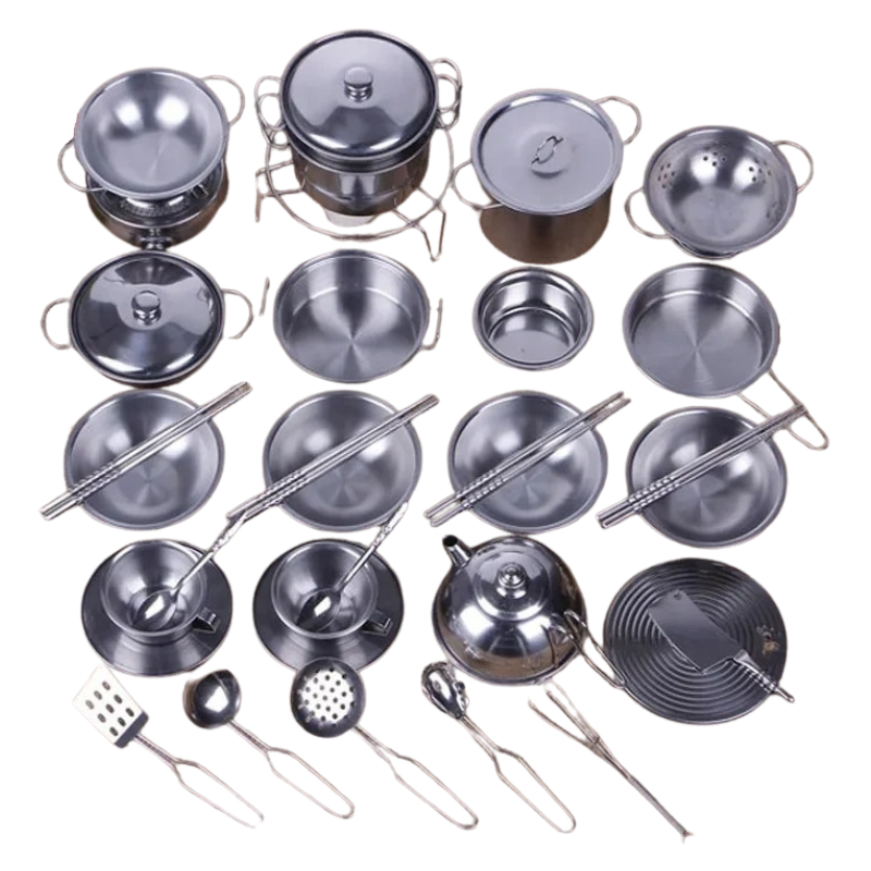 Mini Cuisine Enfant en Acier Inoxydable Bambino