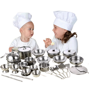 Mini Cuisine Enfant en Acier Inoxydable Bambino