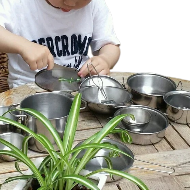Mini Cuisine Enfant en Acier Inoxydable Bambino