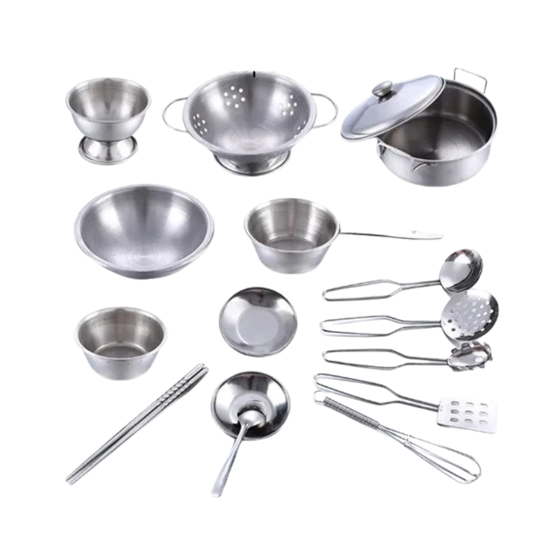 Mini Cuisine Enfant en Acier Inoxydable Bambino