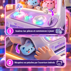 Mini Machine à Peluches pour Enfants avec 10 Peluches Incluses