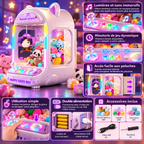Mini Machine à Peluches pour Enfants avec 10 Peluches Incluses
