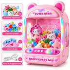 Mini Machine à Peluches pour Enfants avec 10 Peluches Incluses