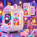 Mini Machine à Peluches pour Enfants avec 10 Peluches Incluses
