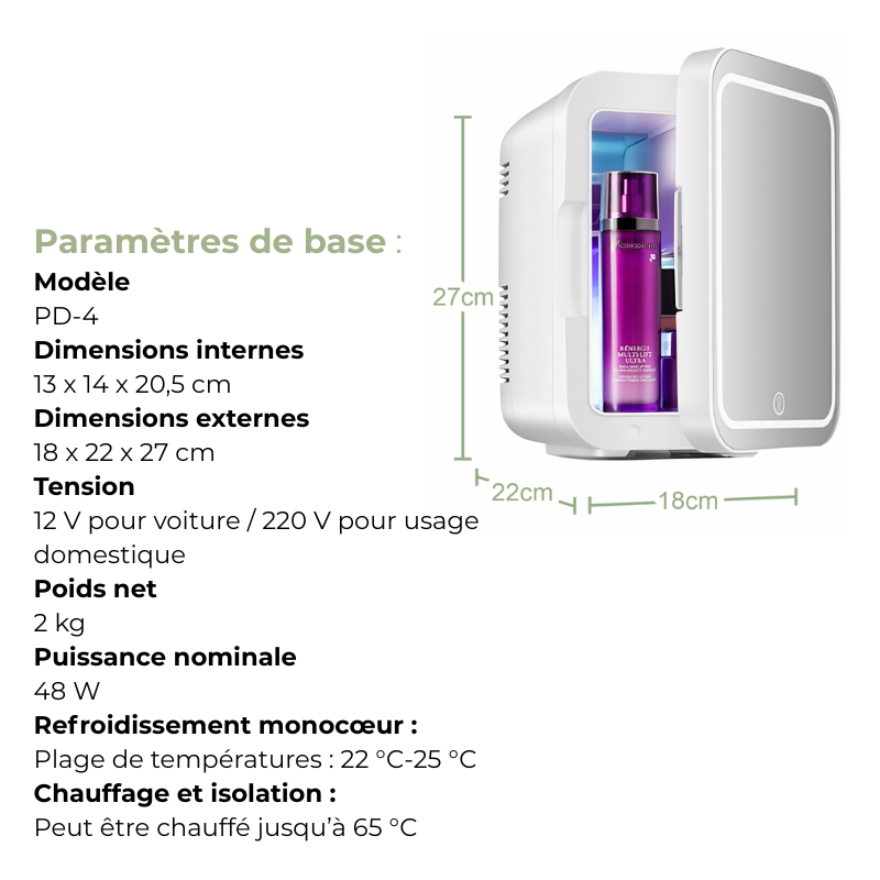Mini Réfrigérateur Skincare – BeautyCool