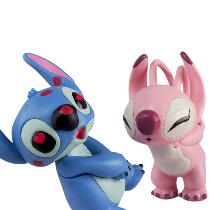 Figurines Kawaii Petit Monstre – Duo Bleu & Rose