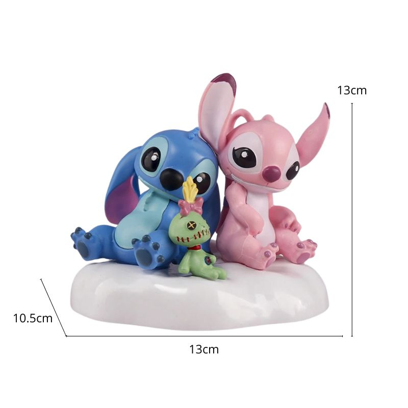 Figurines Kawaii Petit Monstre – Duo Bleu & Rose