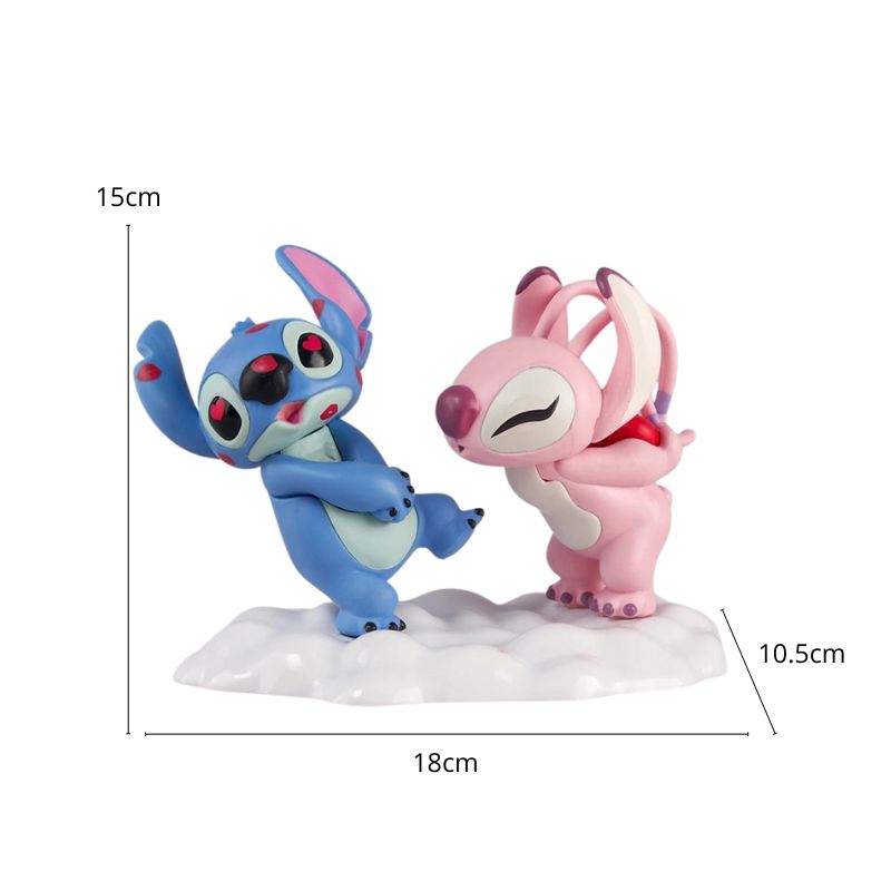 Figurines Kawaii Petit Monstre – Duo Bleu & Rose