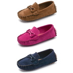 Mocassins Enfant en Suédine à Semelle Souple – Chaussures Élégantes