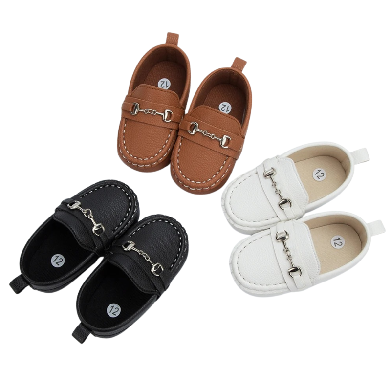 Mocassins en Cuir pour Bébé