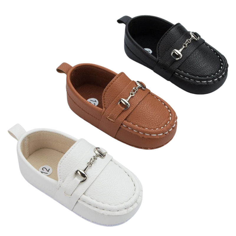 Mocassins en Cuir pour Bébé