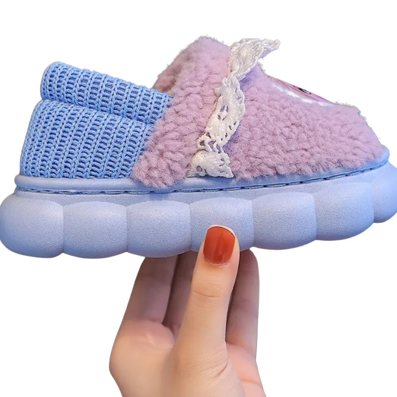 Pantoufle Enfant d’Hiver à Motif Princesse