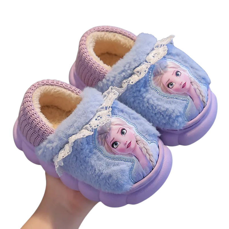 Pantoufle Enfant d’Hiver à Motif Princesse