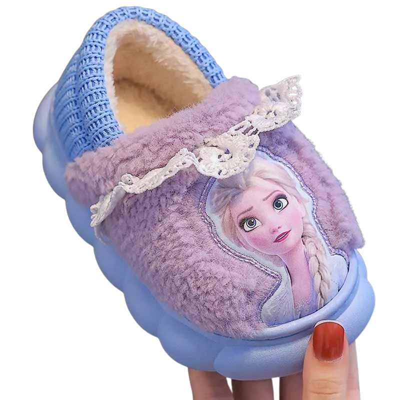 Pantoufle Enfant d’Hiver à Motif Princesse