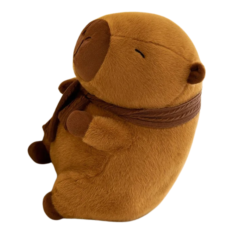 Peluche Capybara avec Écharpe