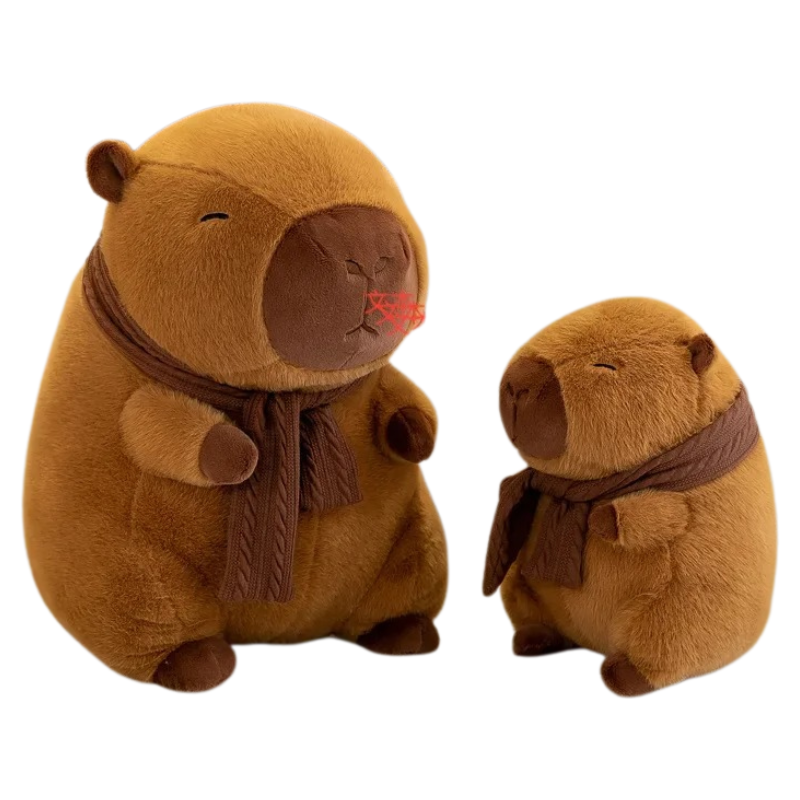Peluche Capybara avec Écharpe