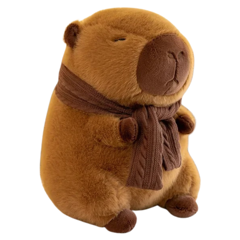 Peluche Capybara avec Écharpe