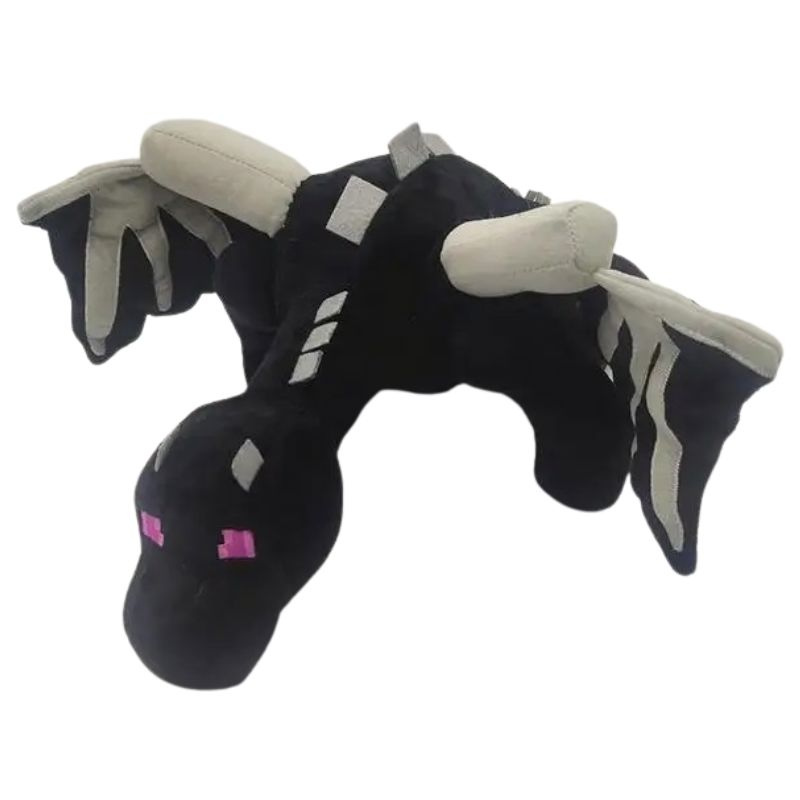 Peluche Dragon Noir Cubique