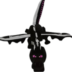 Peluche Dragon Noir Cubique