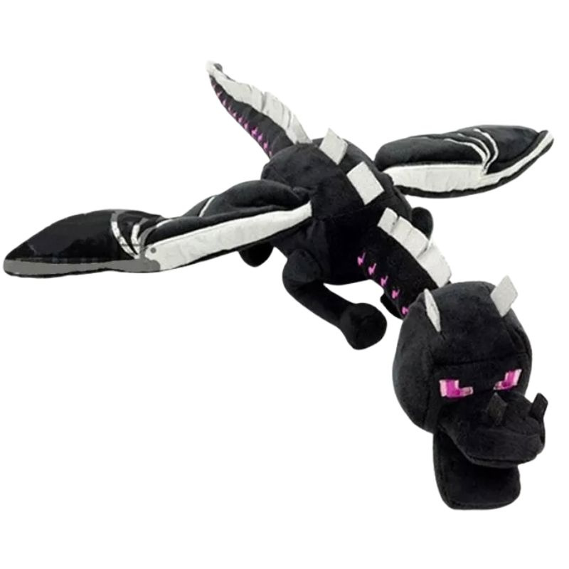 Peluche Dragon Noir Cubique