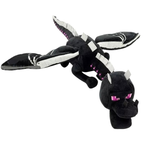 Peluche Dragon Noir Cubique