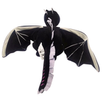 Peluche Dragon Noir Cubique