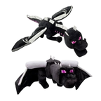 Peluche Dragon Noir Cubique