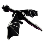 Peluche Dragon Noir Cubique