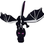 Peluche Dragon Noir Cubique