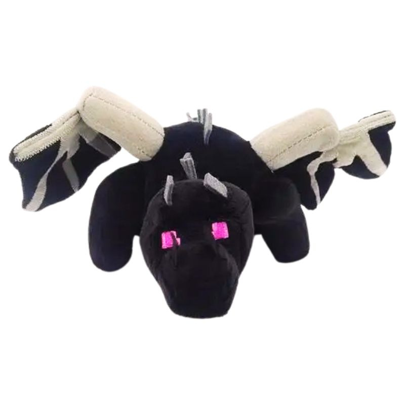 Peluche Dragon Noir Cubique