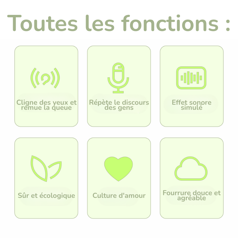 Peluche Interactive Réaliste Chaton et Chiot