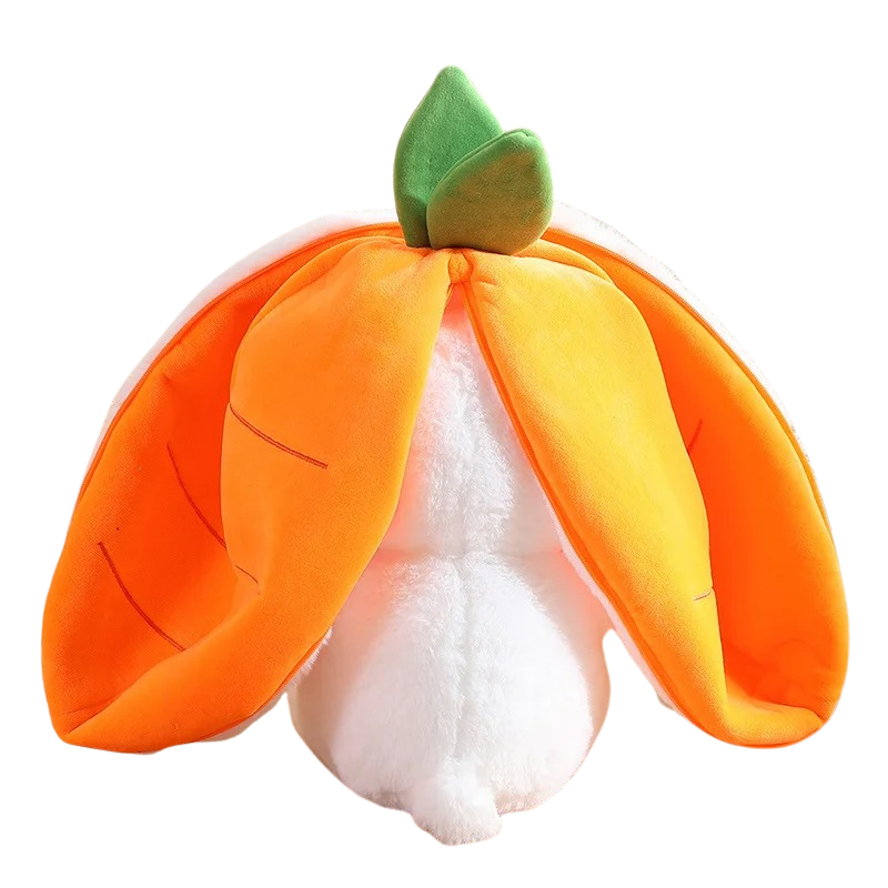 Peluche Lapin Magique 2-en-1 – Se Transforme en Carotte ou Fraise