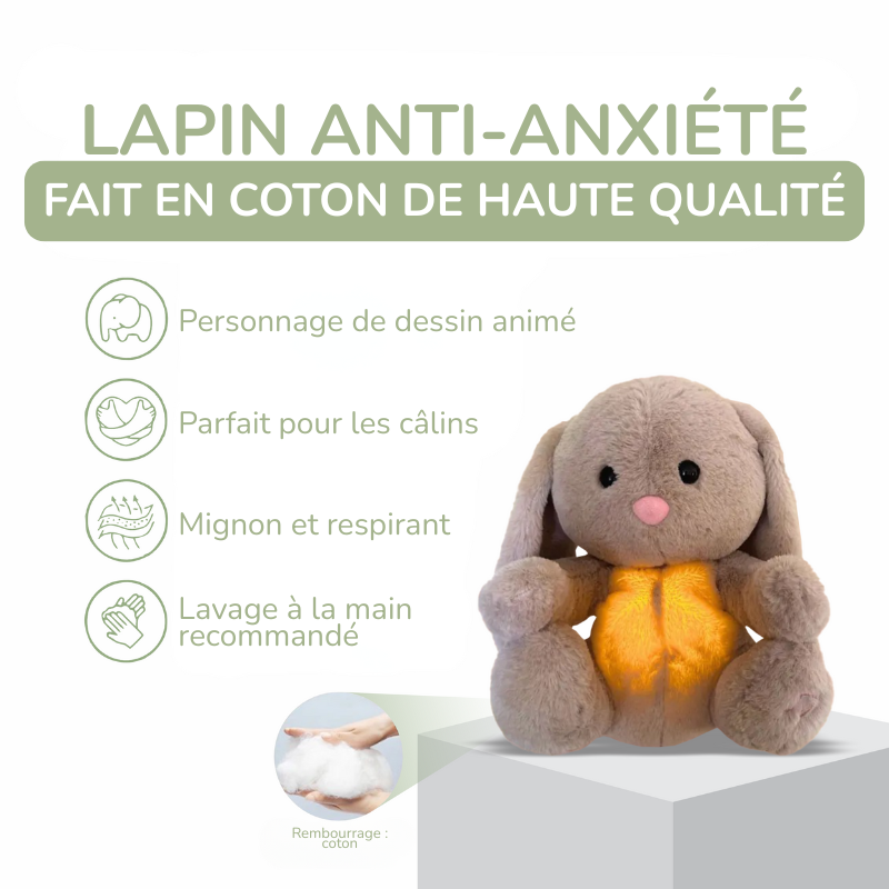 Peluche Lapin avec Respiration Réaliste