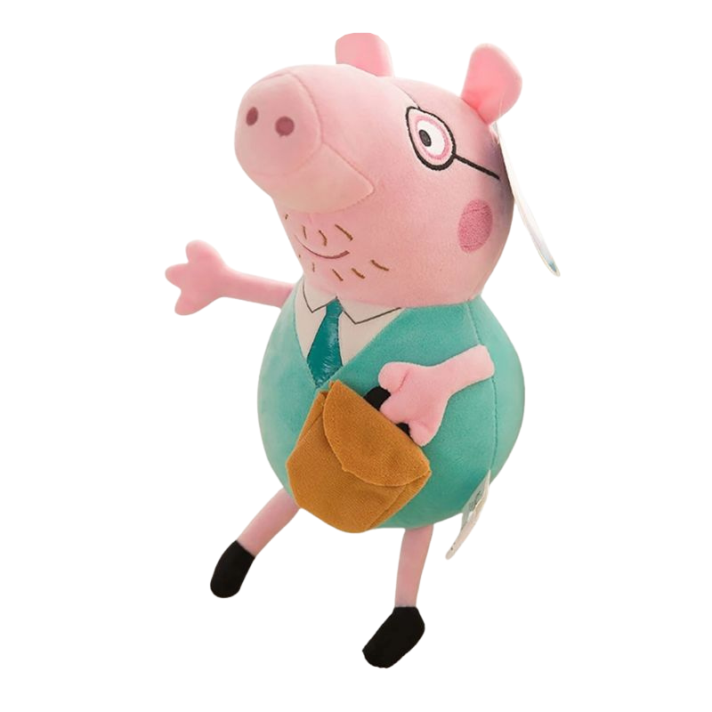 Famille Cochon en Peluche pour Enfants