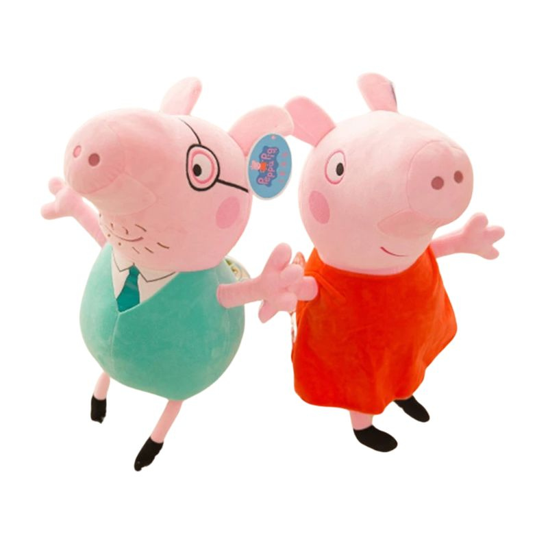 Famille Cochon en Peluche pour Enfants