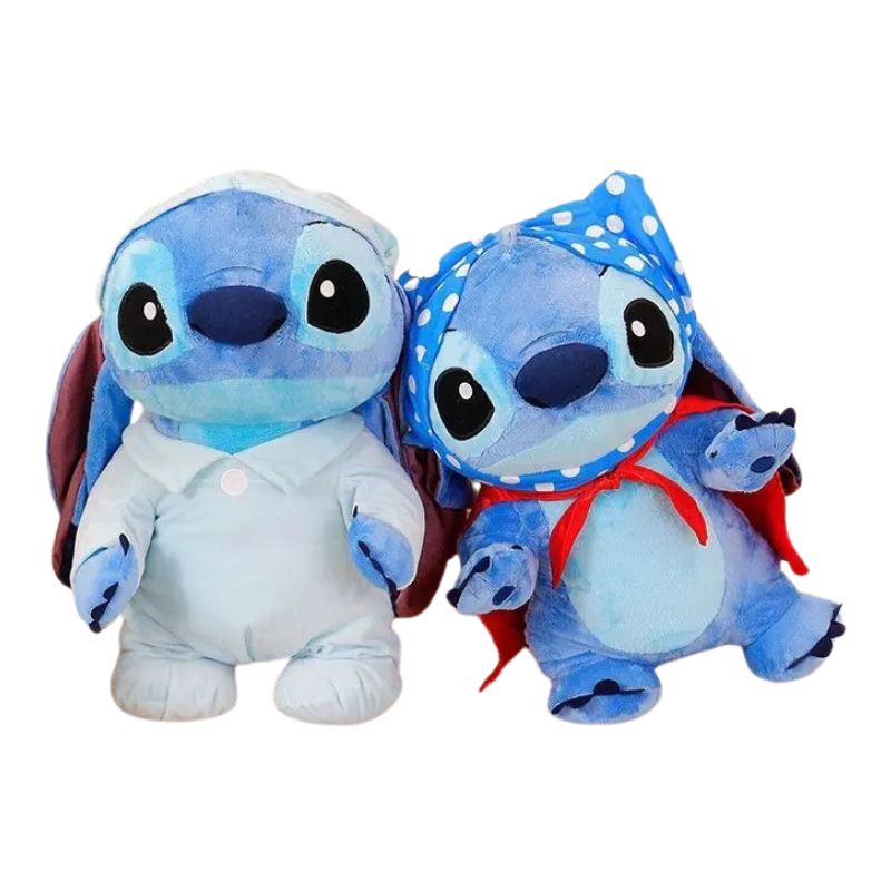 Peluche Créature Bleue avec Tenues Fantaisie