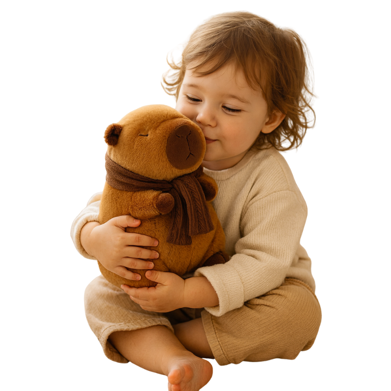 Peluche Capybara avec Écharpe
