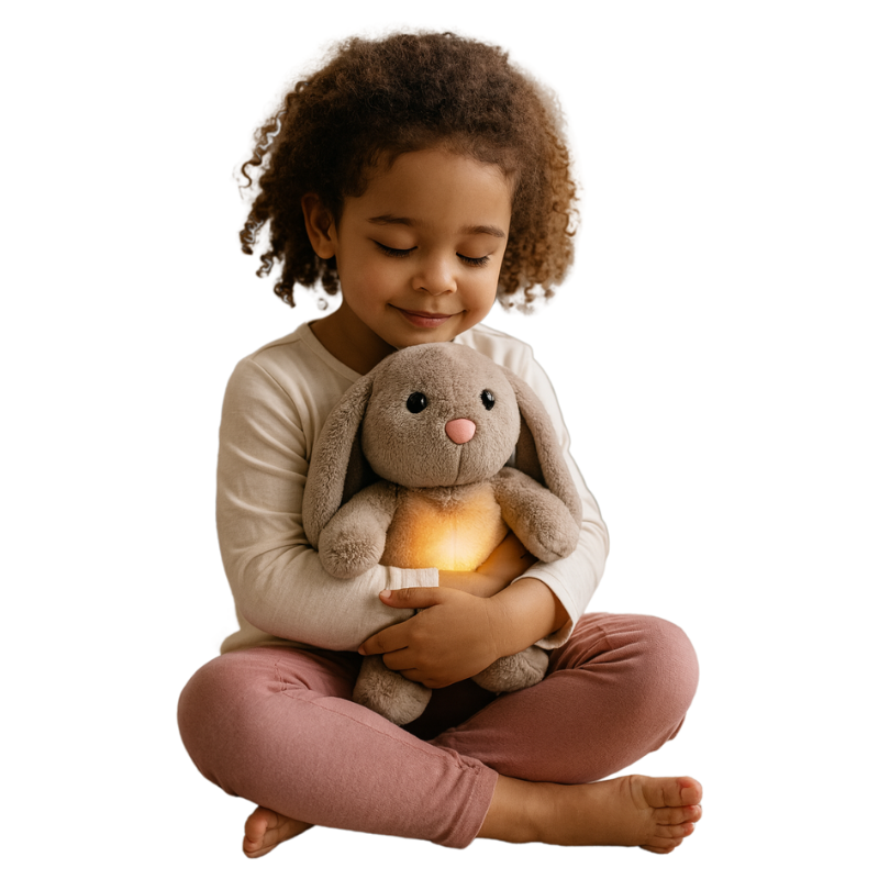 Peluche Lapin avec Respiration Réaliste